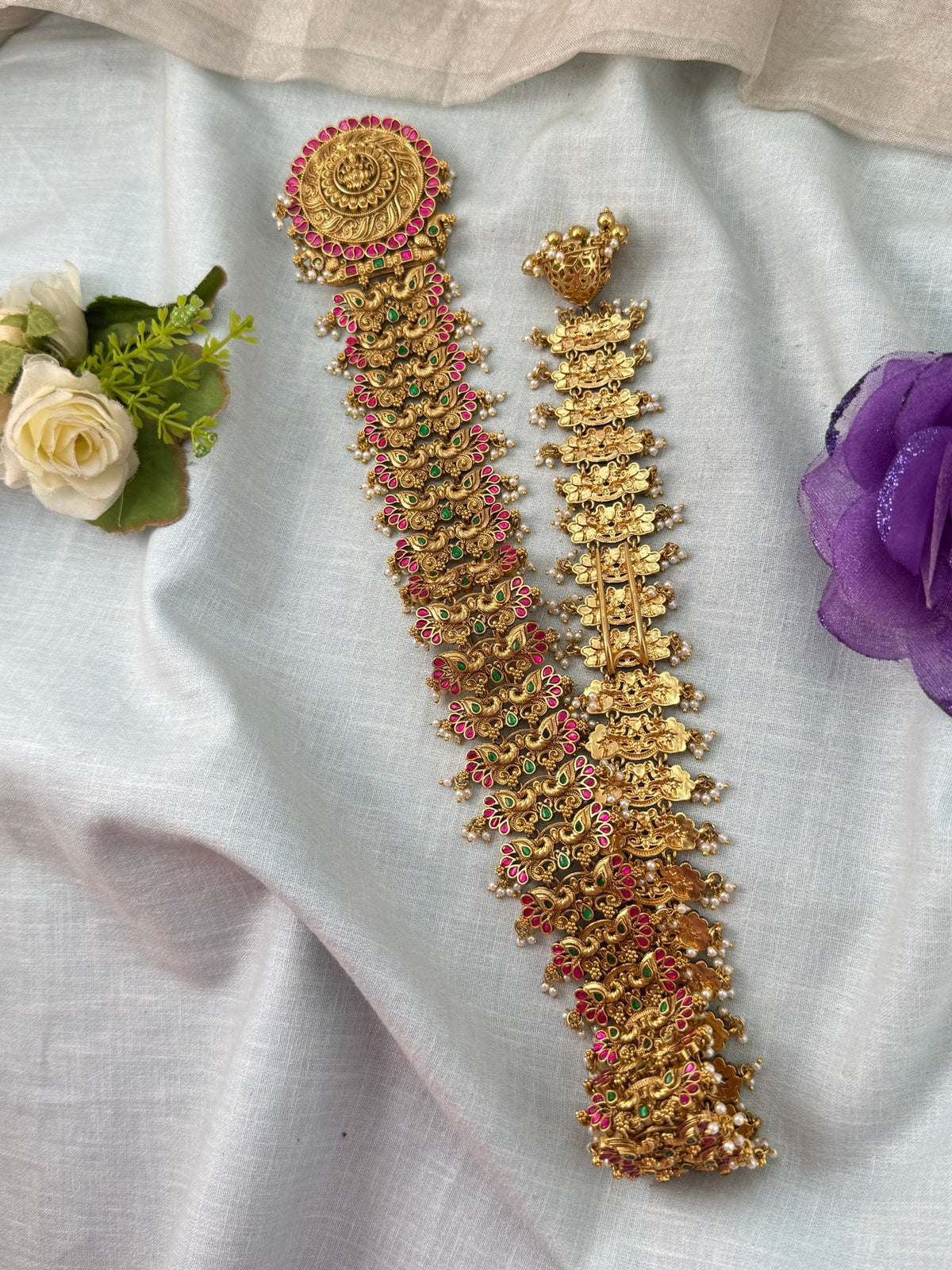 Antique Jadau Jadebille Lakshmi Long Bridal | 019 - Mahilas