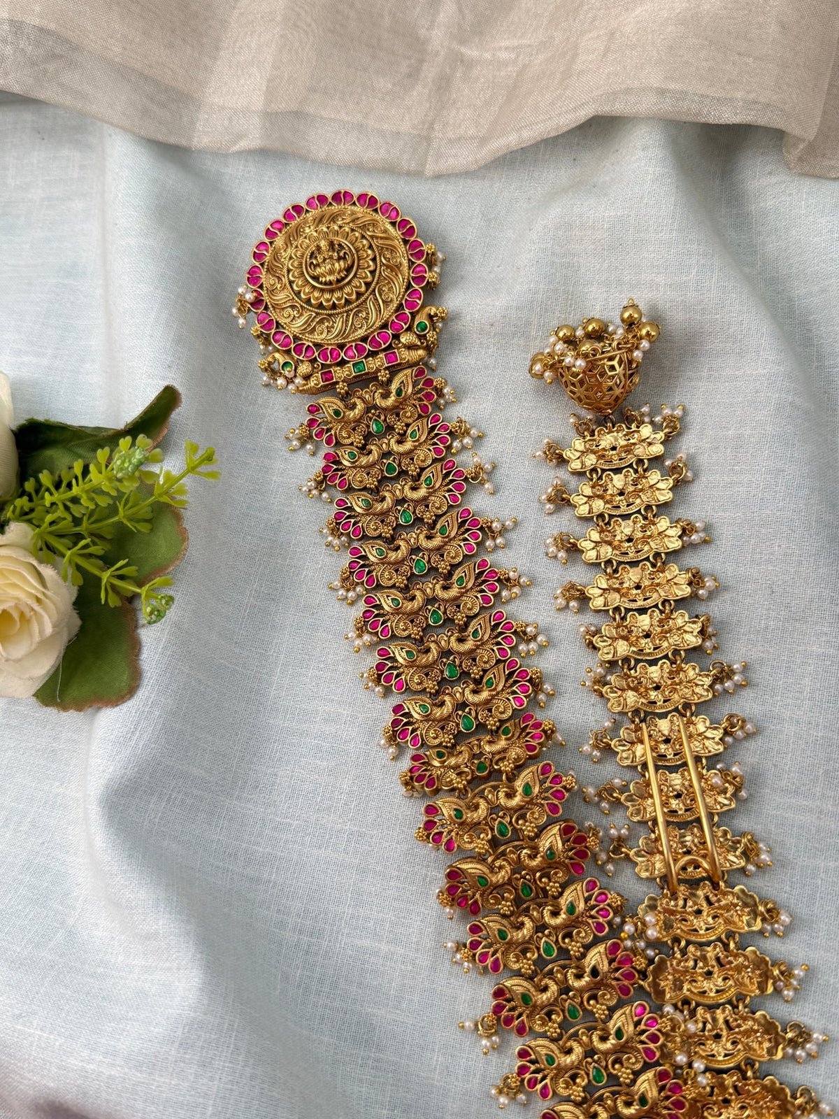 Antique Jadau Jadebille Lakshmi Long Bridal | 019 - Mahilas