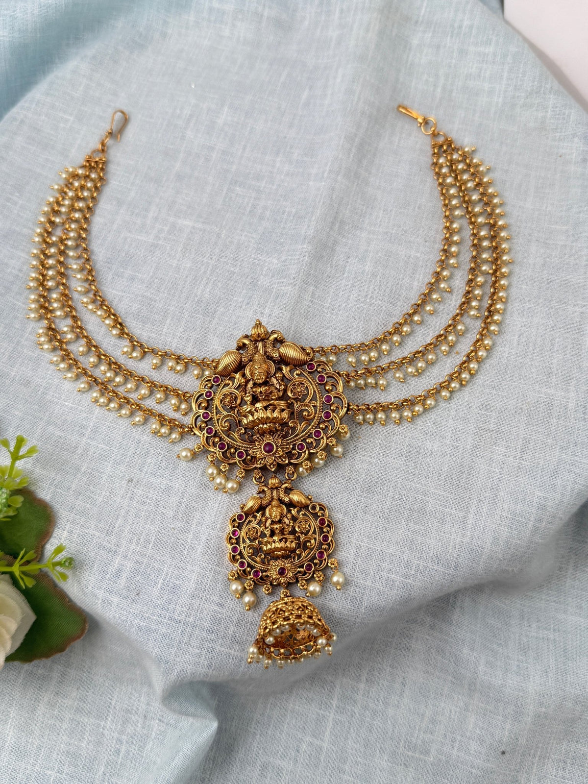 Antique Jadebille With Lakshmi Maatal Premium| J0115 - Mahilas