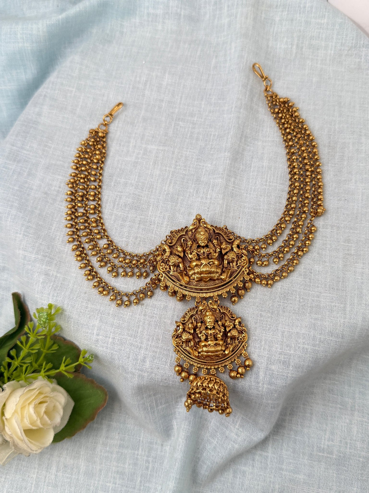 Antique Jadebille With Lakshmi Maatal Premium| J0117 - Mahilas