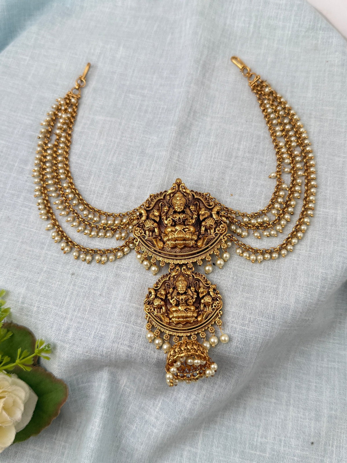Antique Jadebille With Lakshmi Maatal Premium| J0118 - Mahilas