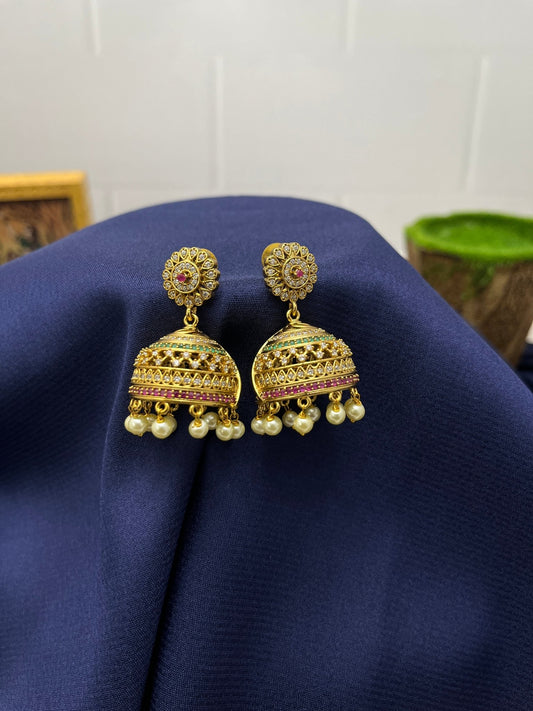 Antique Jhumka 0060 - Mahilas