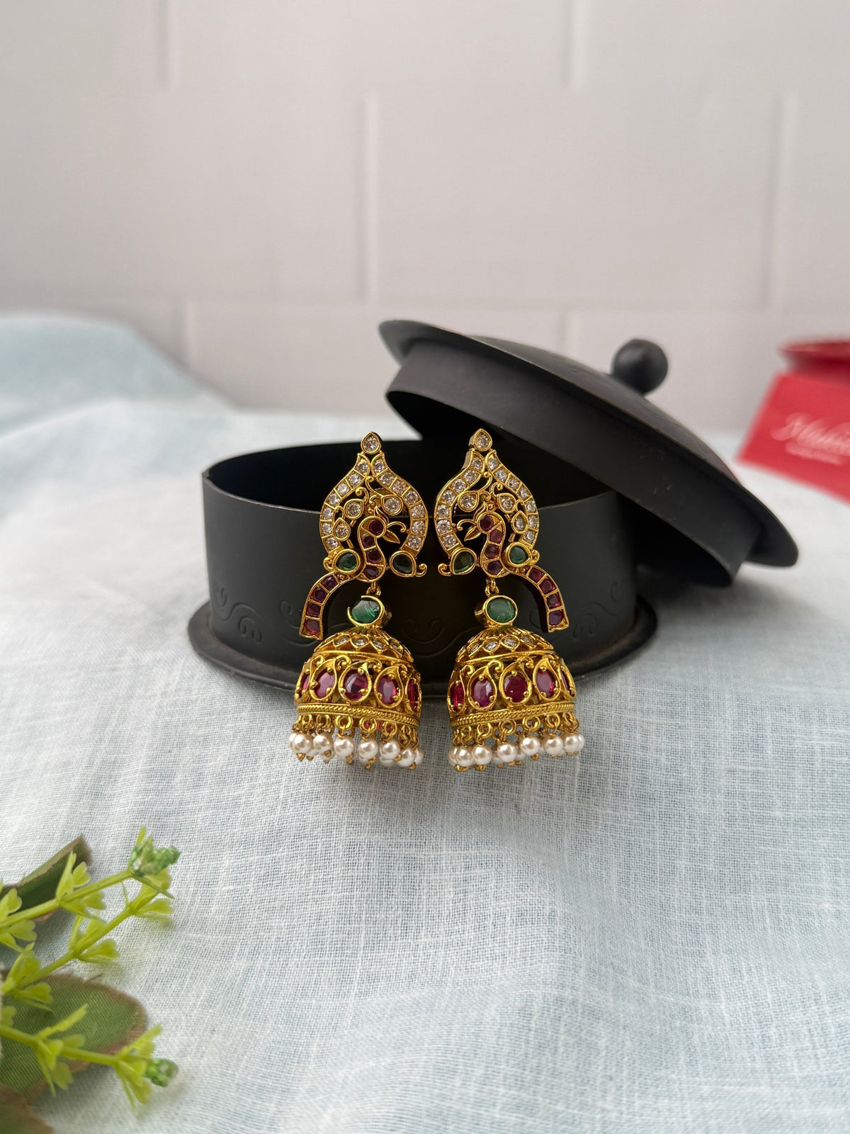 Antique Jhumka Earrings| E0710 - Mahilas