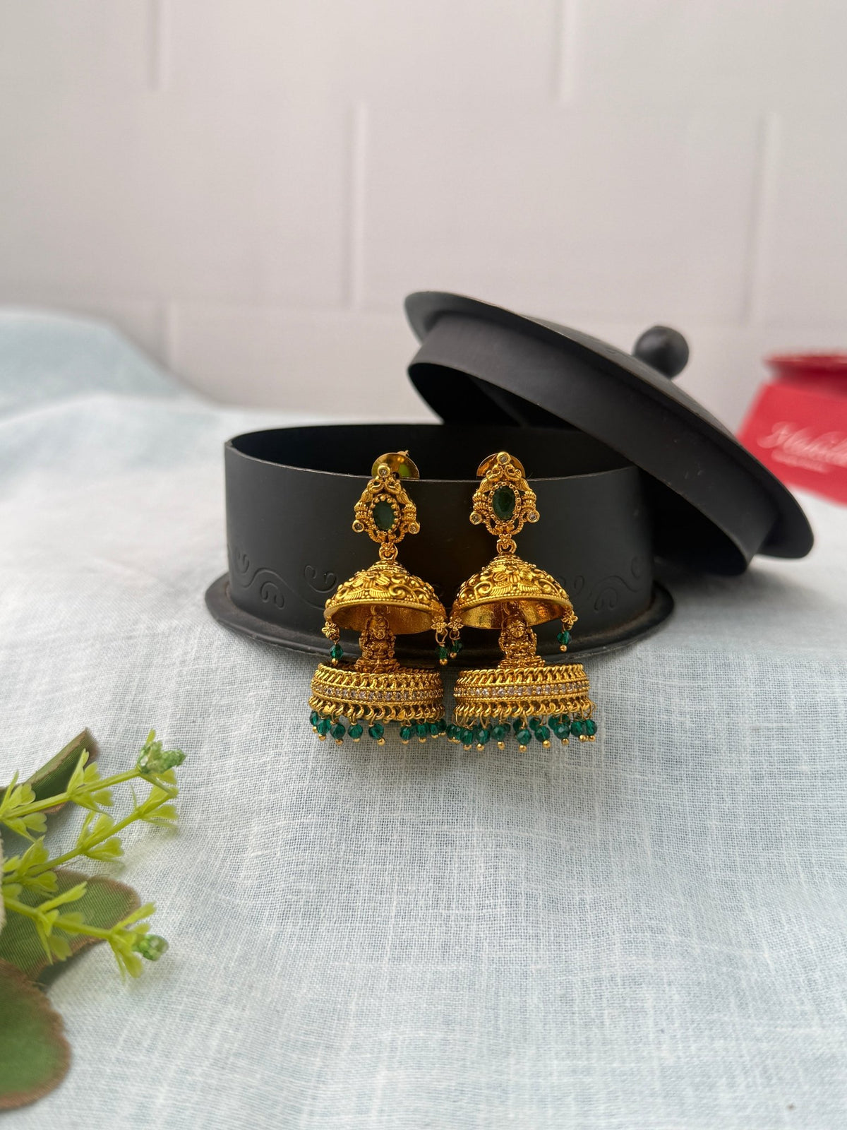 Antique Jhumka Earrings| E0727 - Mahilas