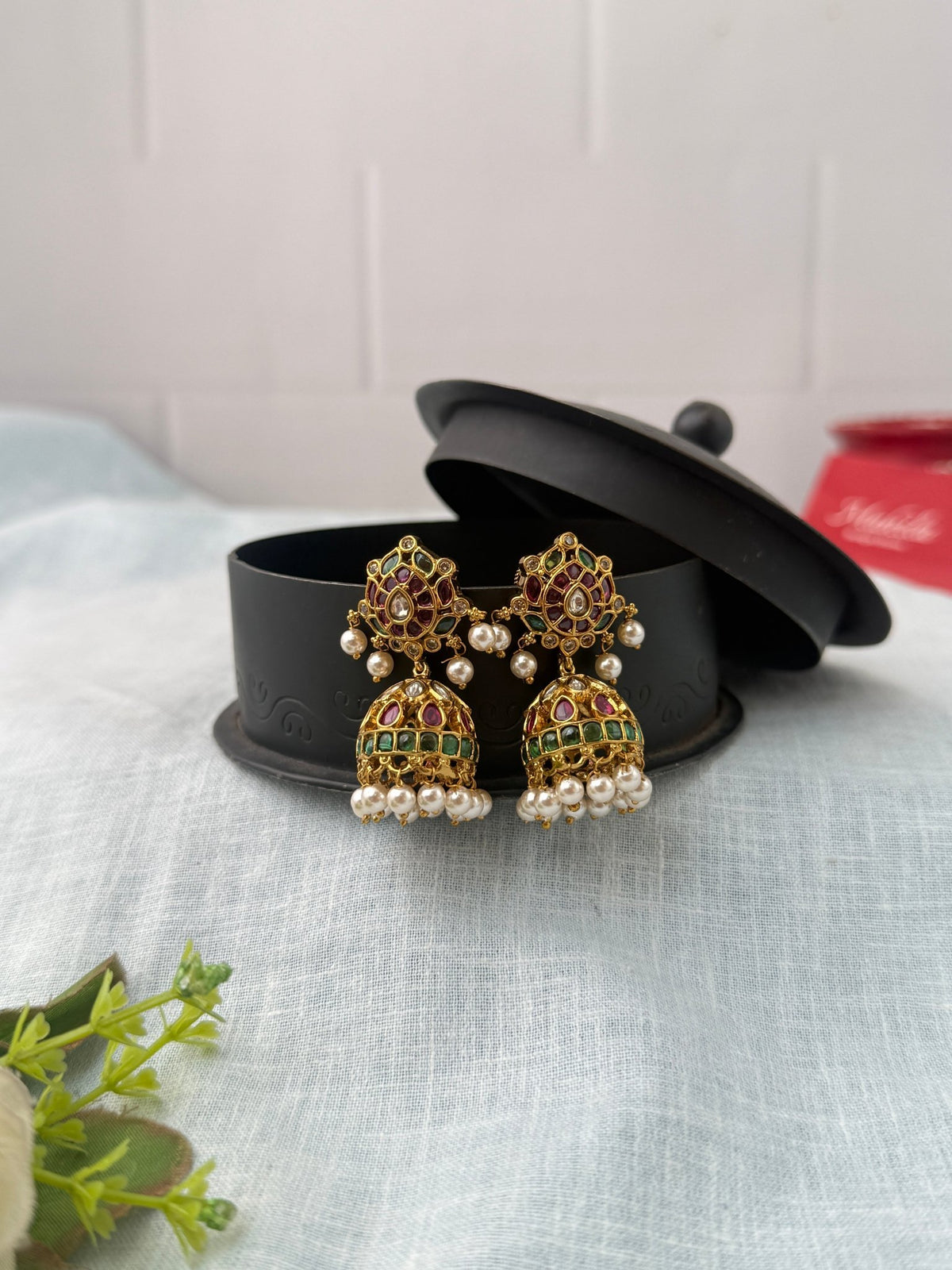 Antique Jhumka Earrings| E0731 - Mahilas