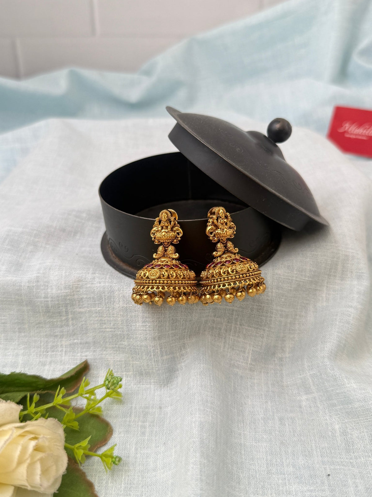 Antique Jhumkas Earrings| E0616 - Mahilas