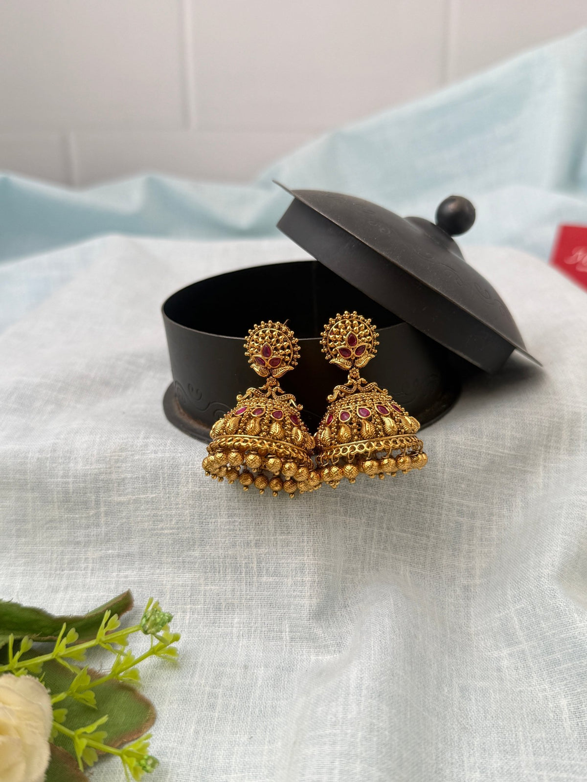 Antique Jhumkas Earrings| E0639 - Mahilas