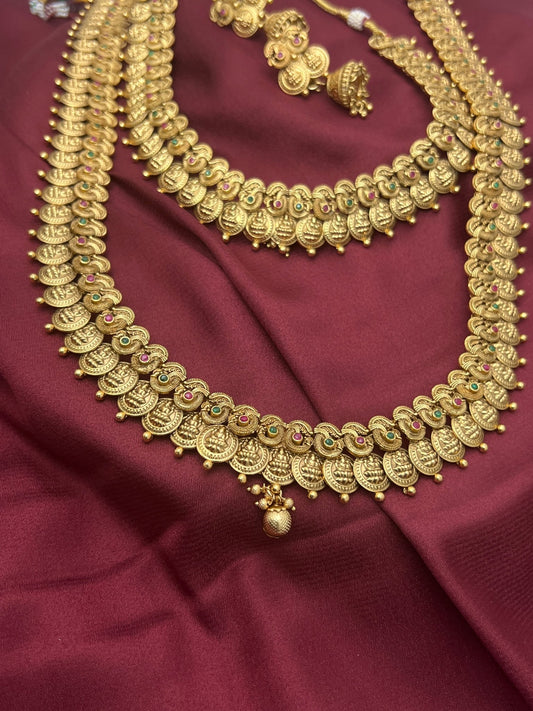 Antique Kaasu Necklace Set 1280 - Mahilas