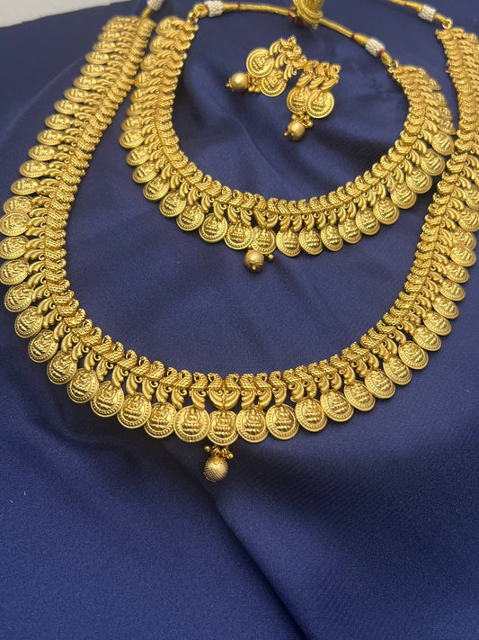 Antique Kaasu Necklace Set 1281 - Mahilas