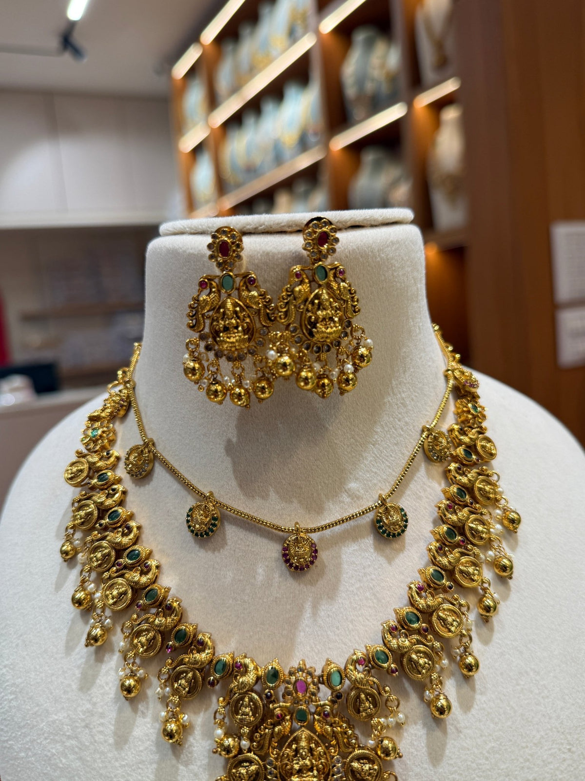 Antique Kaasu Pendant & Chain Full Necklace Set | NC006 - Mahilas