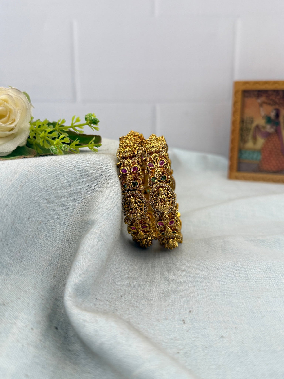 Antique Kada Bangles | Set of 2 | B0033 - Mahilas