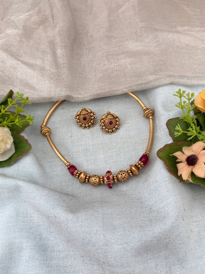 Antique Kanti Necklace Set | No166 - Mahilas