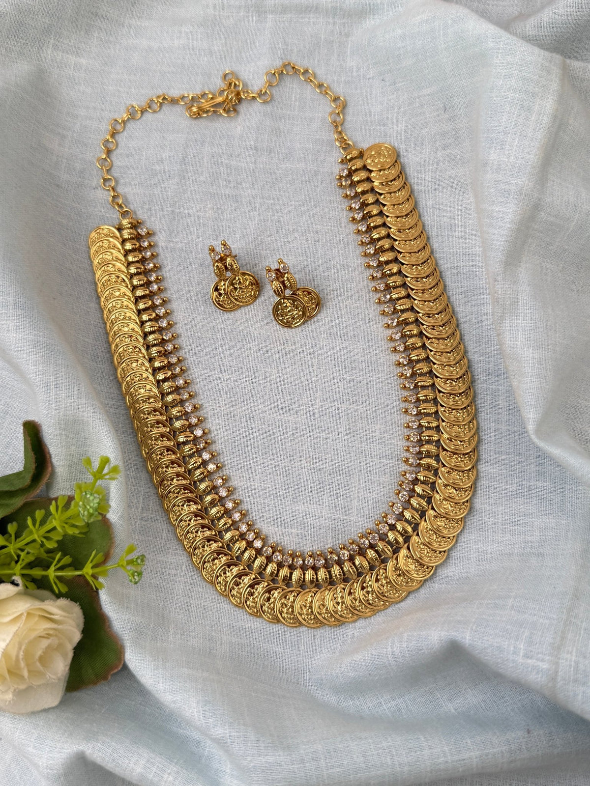 Antique Kasu Neacklace Set | N0526 - Mahilas
