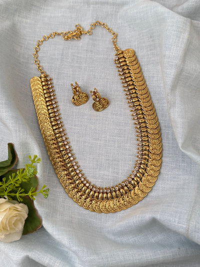 Antique Kasu Neacklace Set | N0526 - Mahilas