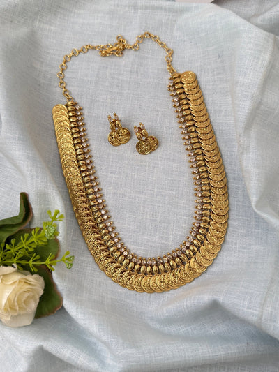 Antique Kasu Neacklace Set | N0526 - Mahilas