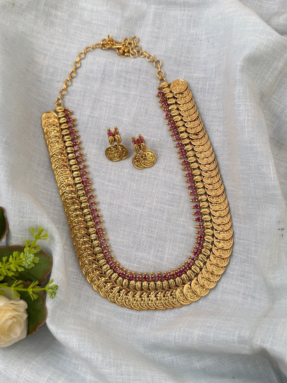 Antique Kasu Neacklace Set | N0527 - Mahilas