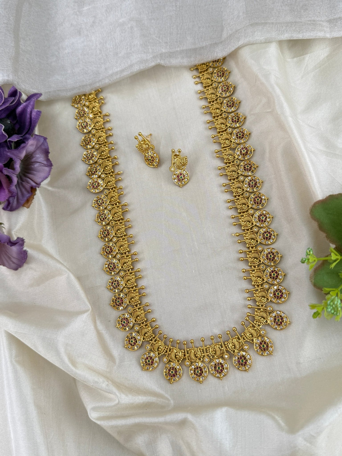 Antique Kasu Necklace Set | 094 - Mahilas