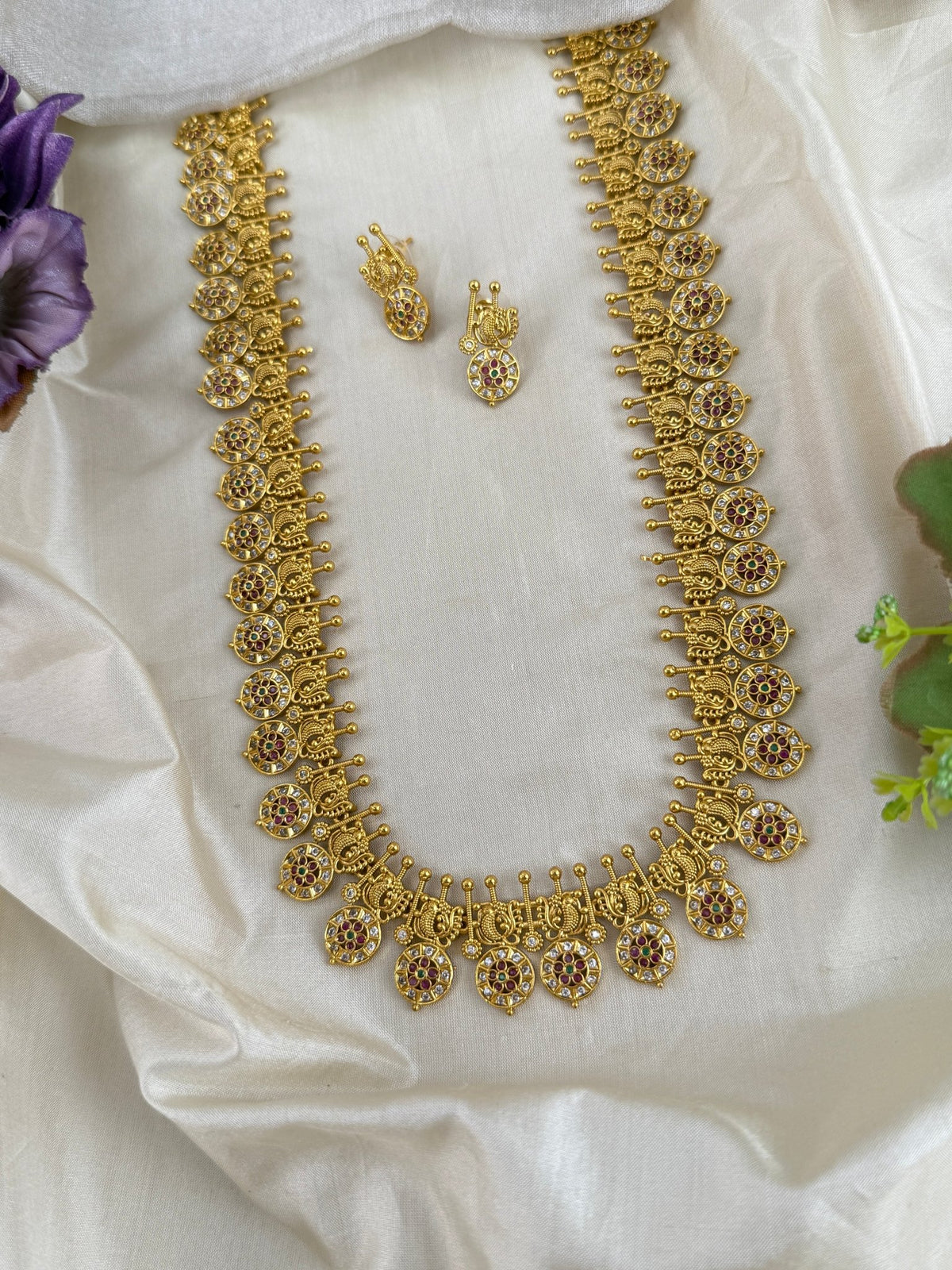 Antique Kasu Necklace Set | 094 - Mahilas