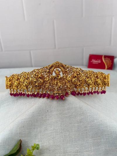 Antique Krishna Vaddanam Waist Belt Kids Size | V0020 - Mahilas
