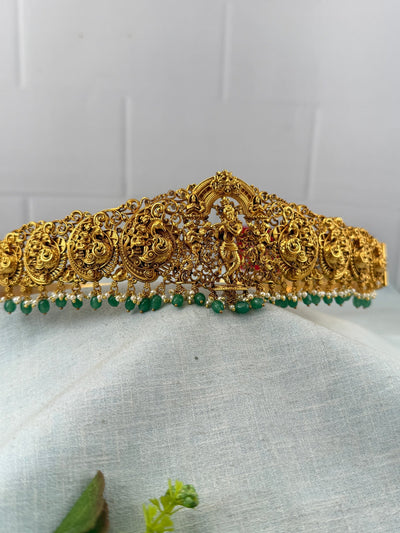 Antique Krishna Vaddanam Waist Belt Kids Size | V0021 - Mahilas
