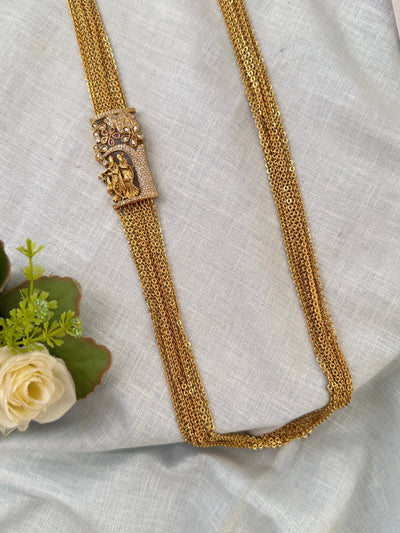 Antique Lakshmi Chain Pendant Necklace | C0021 - Mahilas