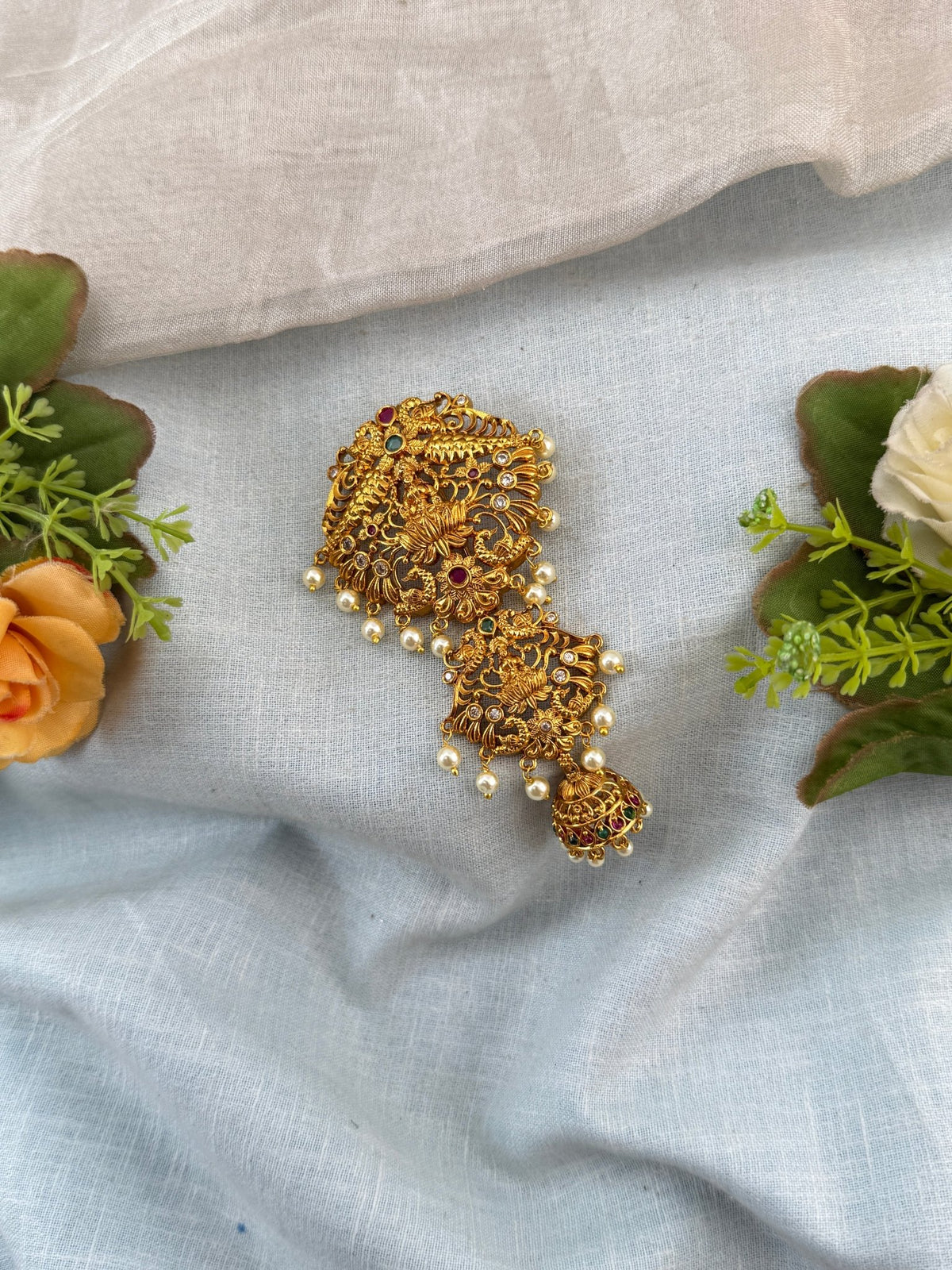 Antique Lakshmi Short Jadebille | 051 - Mahilas