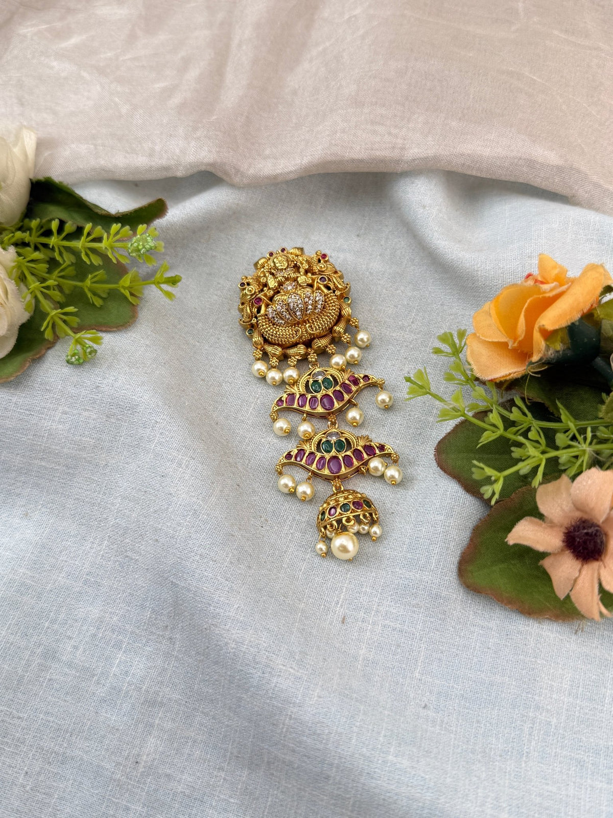 Antique Lakshmi Short Jadebille | J0014 - Mahilas