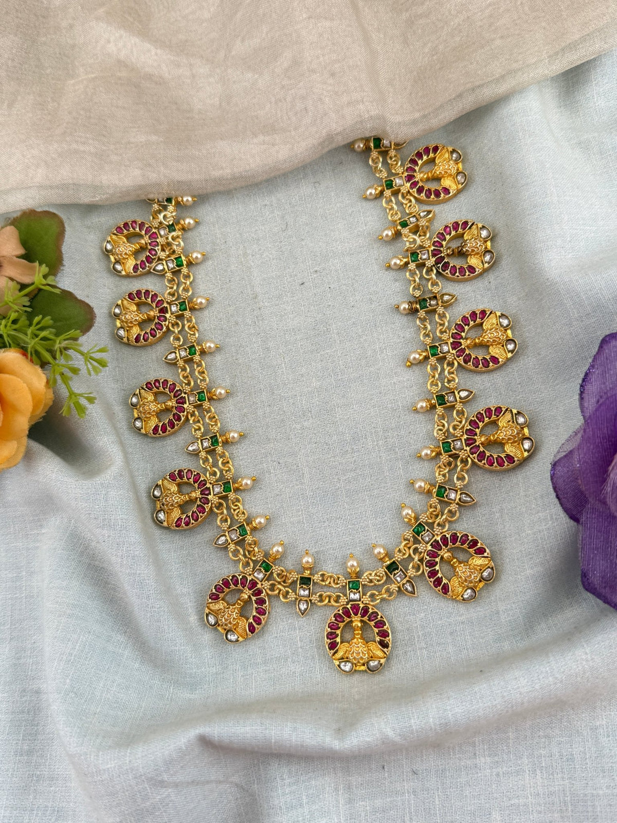 Antique Layered Mid Long Necklace | 230 - Mahilas