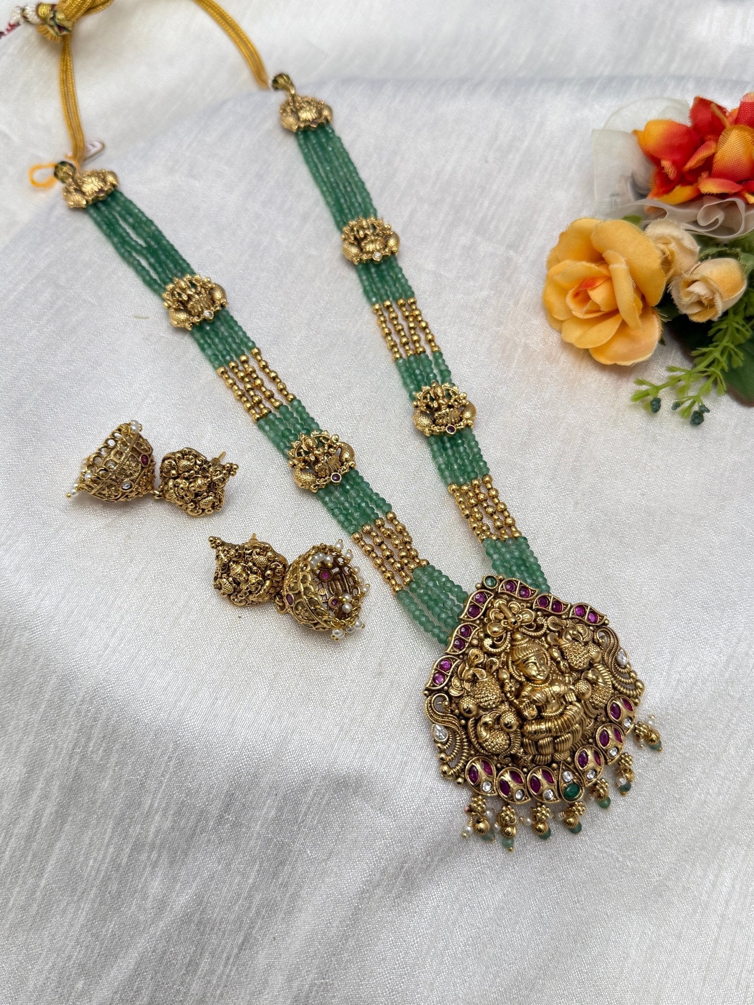 Antique Layered Necklace Set 0760 - Mahilas