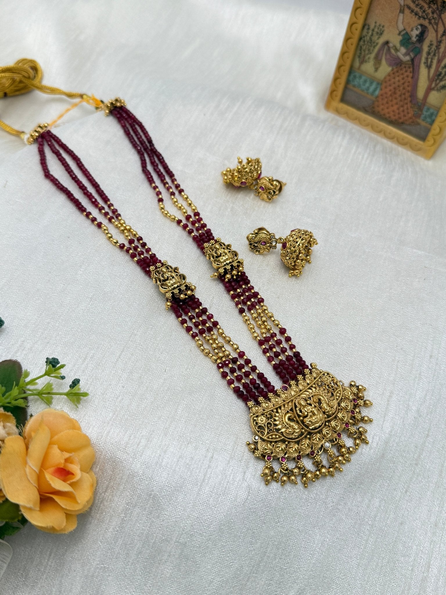 Antique Layered Necklace Set 0765 - Mahilas