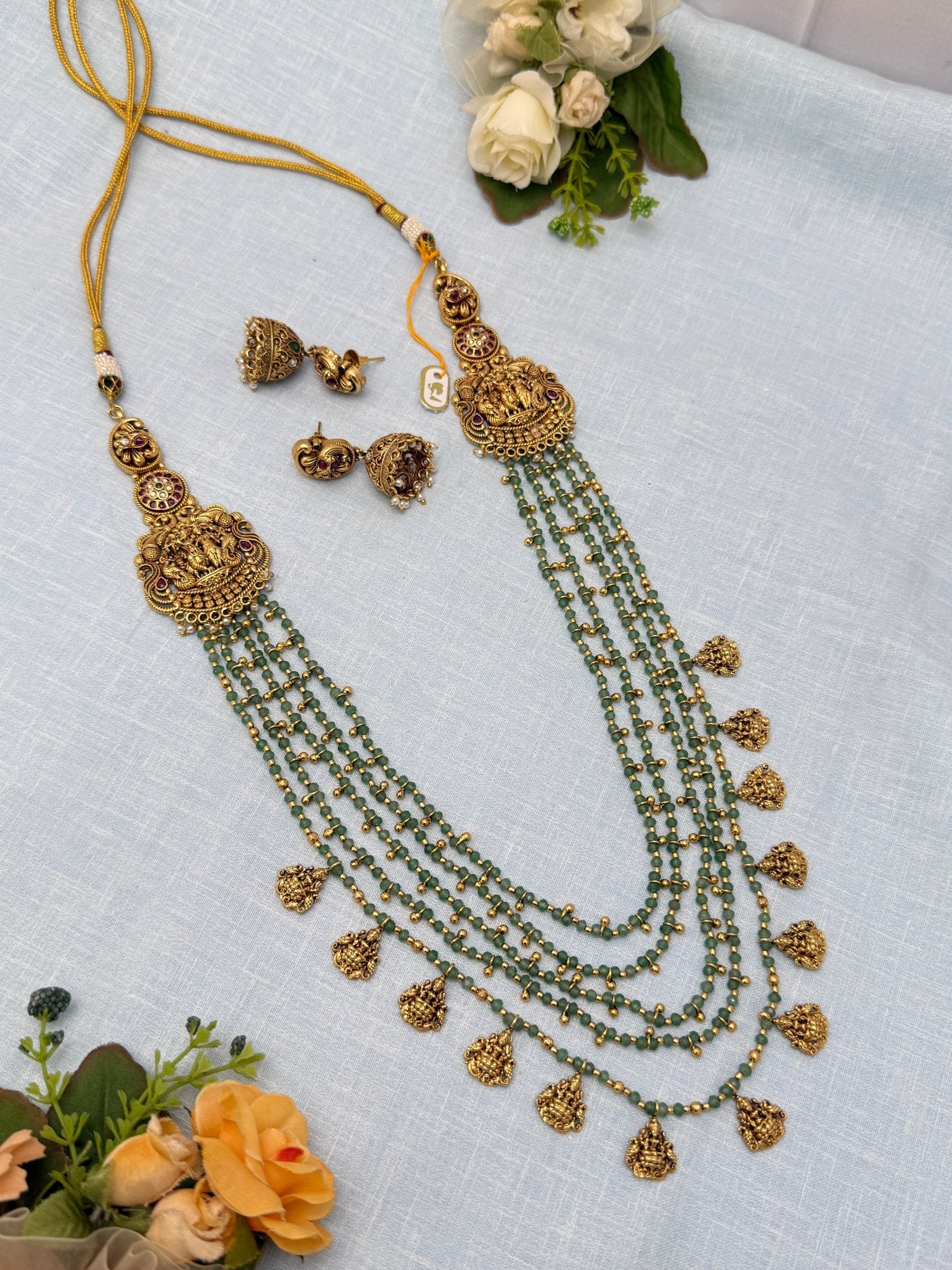 Antique Layered Necklace Set 0769 - Mahilas