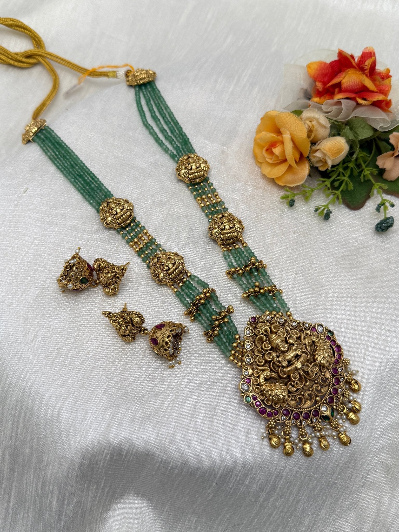 Antique Layered Necklace Set 0770 - Mahilas