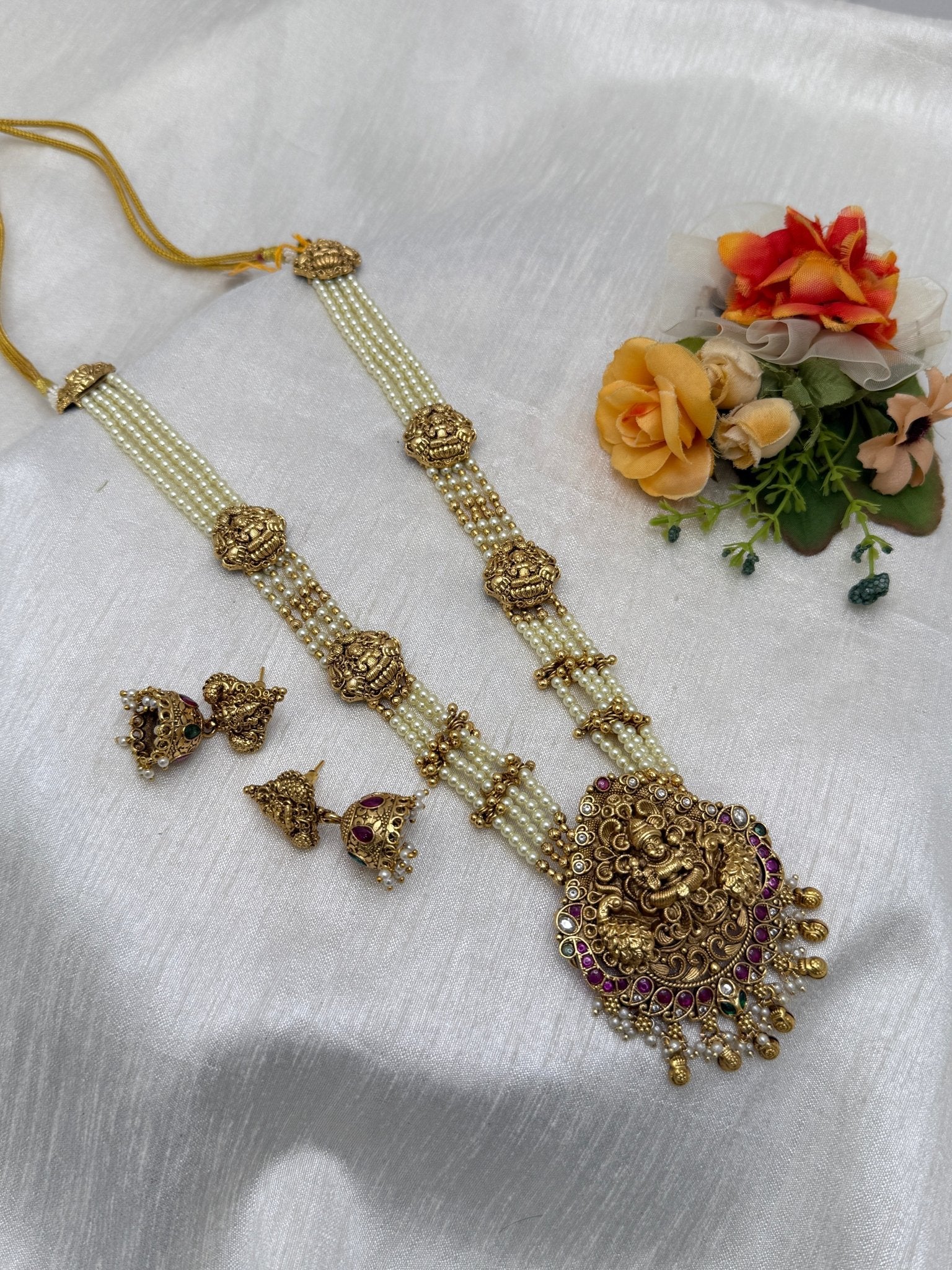 Antique Layered Necklace Set 0771 - Mahilas