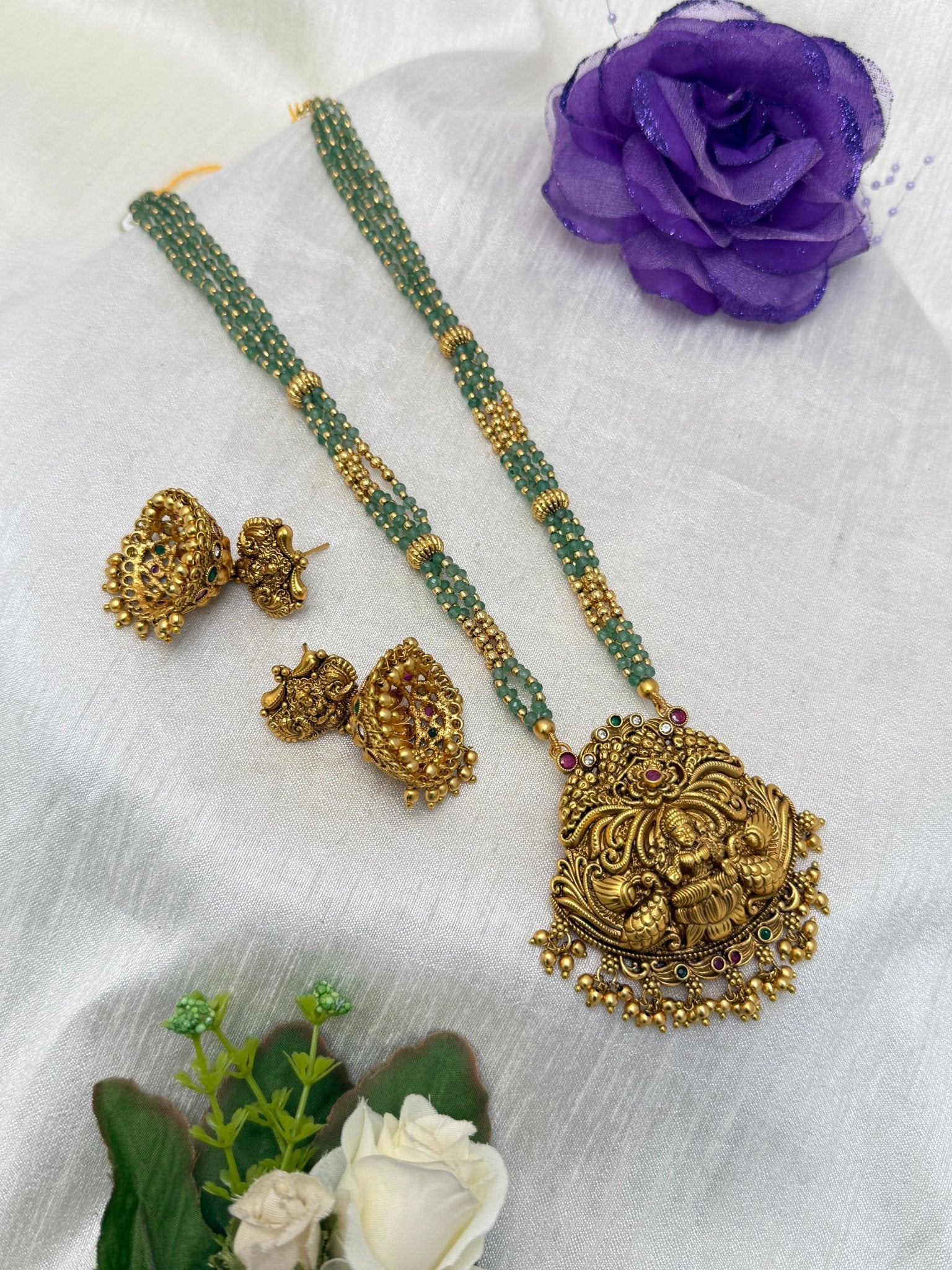 Antique Layered Necklace Set 0775 - Mahilas
