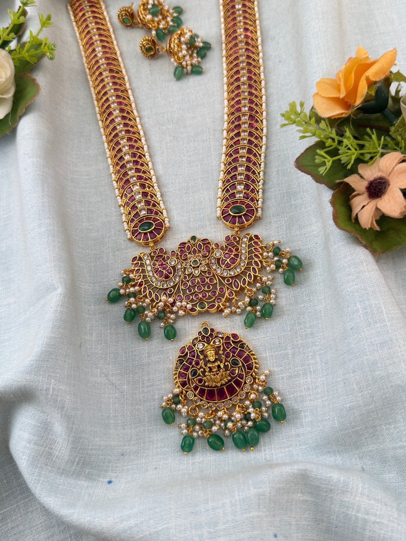 Antique Long Pendant Necklace Set 2 Detachable Pendants | 283 - Mahilas