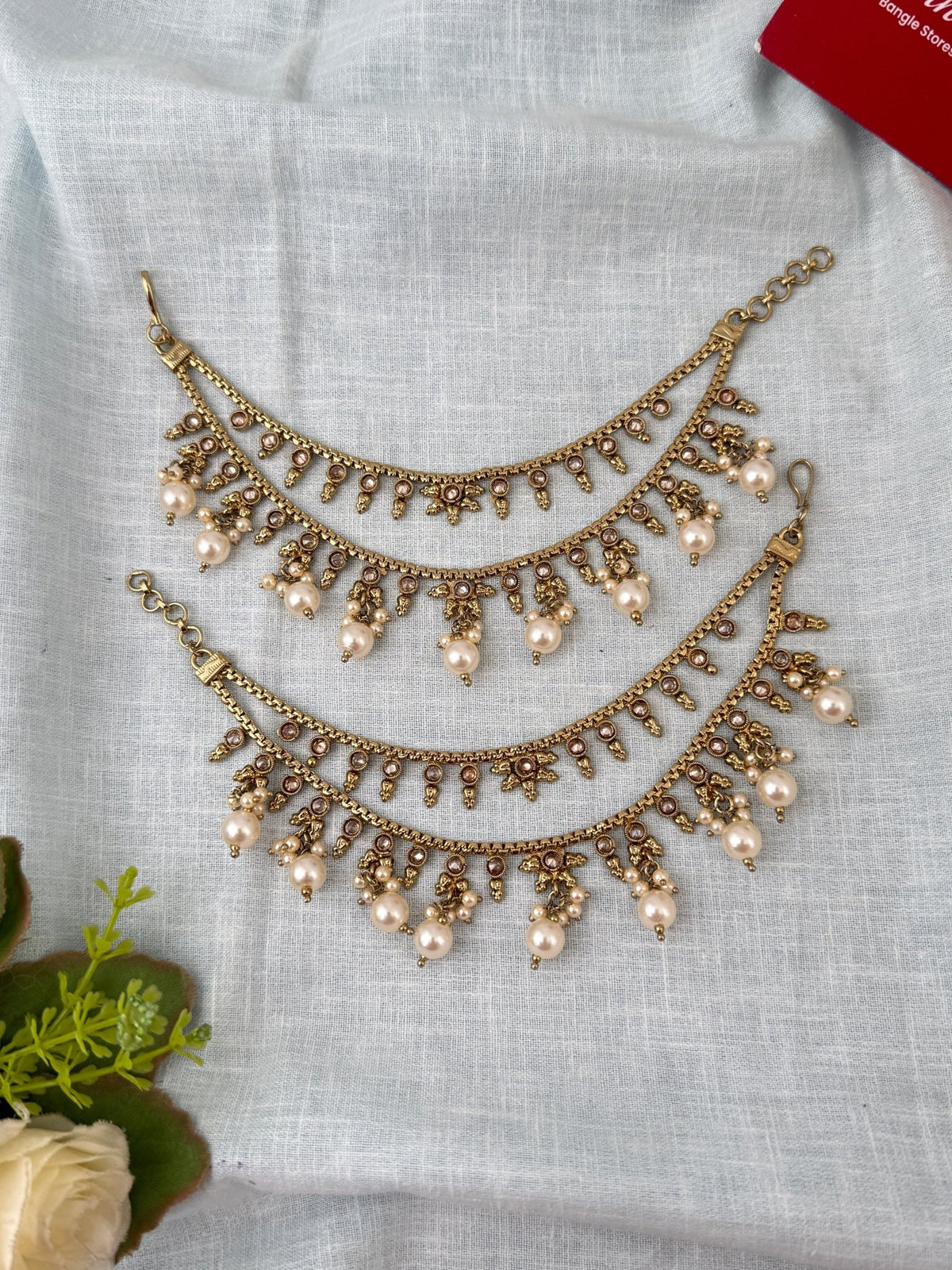 Antique Maatal Premium Earrchain| T0080 - Mahilas