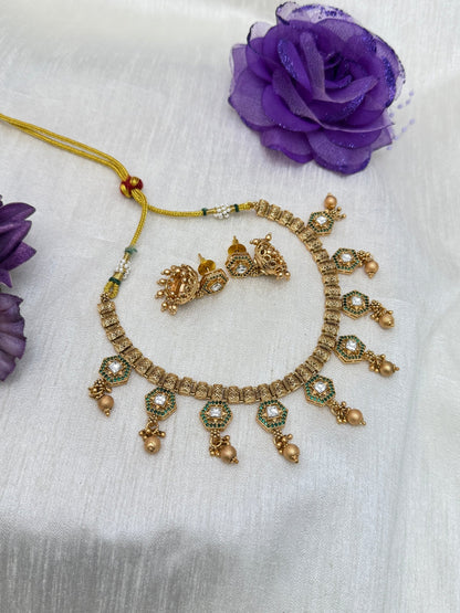 Antique Necklace 0724 ( 3 Colours ) - Mahilas
