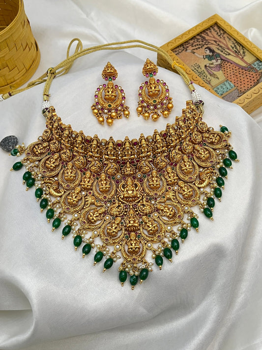 Antique Necklace Choker Set 0249 - Mahilas