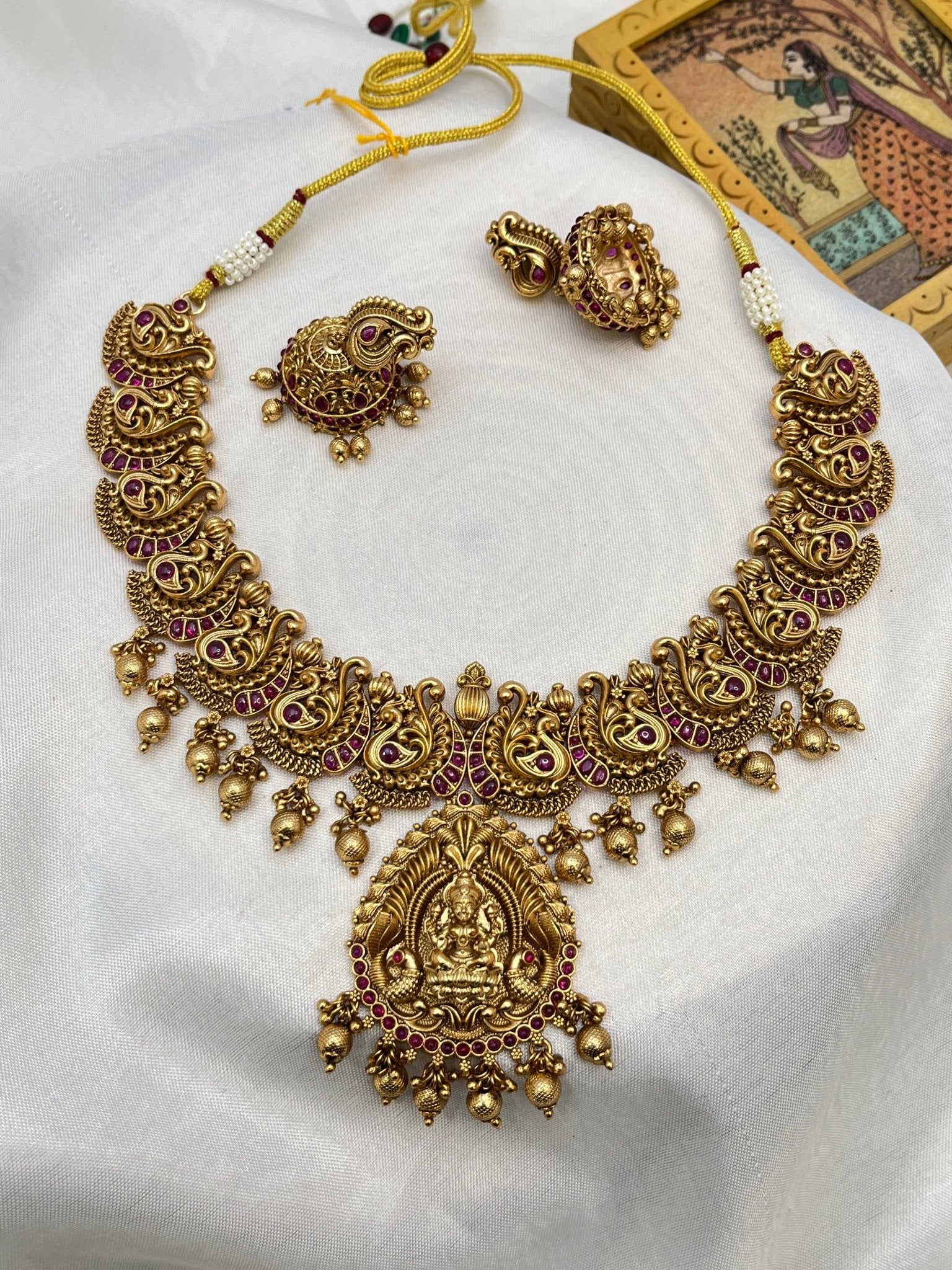 Antique Necklace Choker Set 0257 - Mahilas