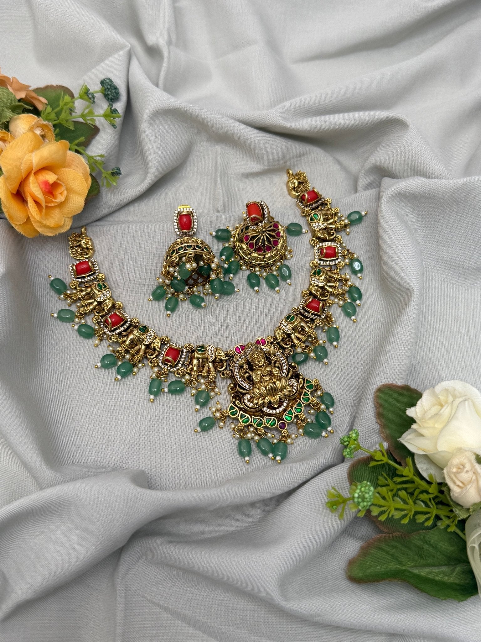 Antique Necklace Set 0380 - Mahilas
