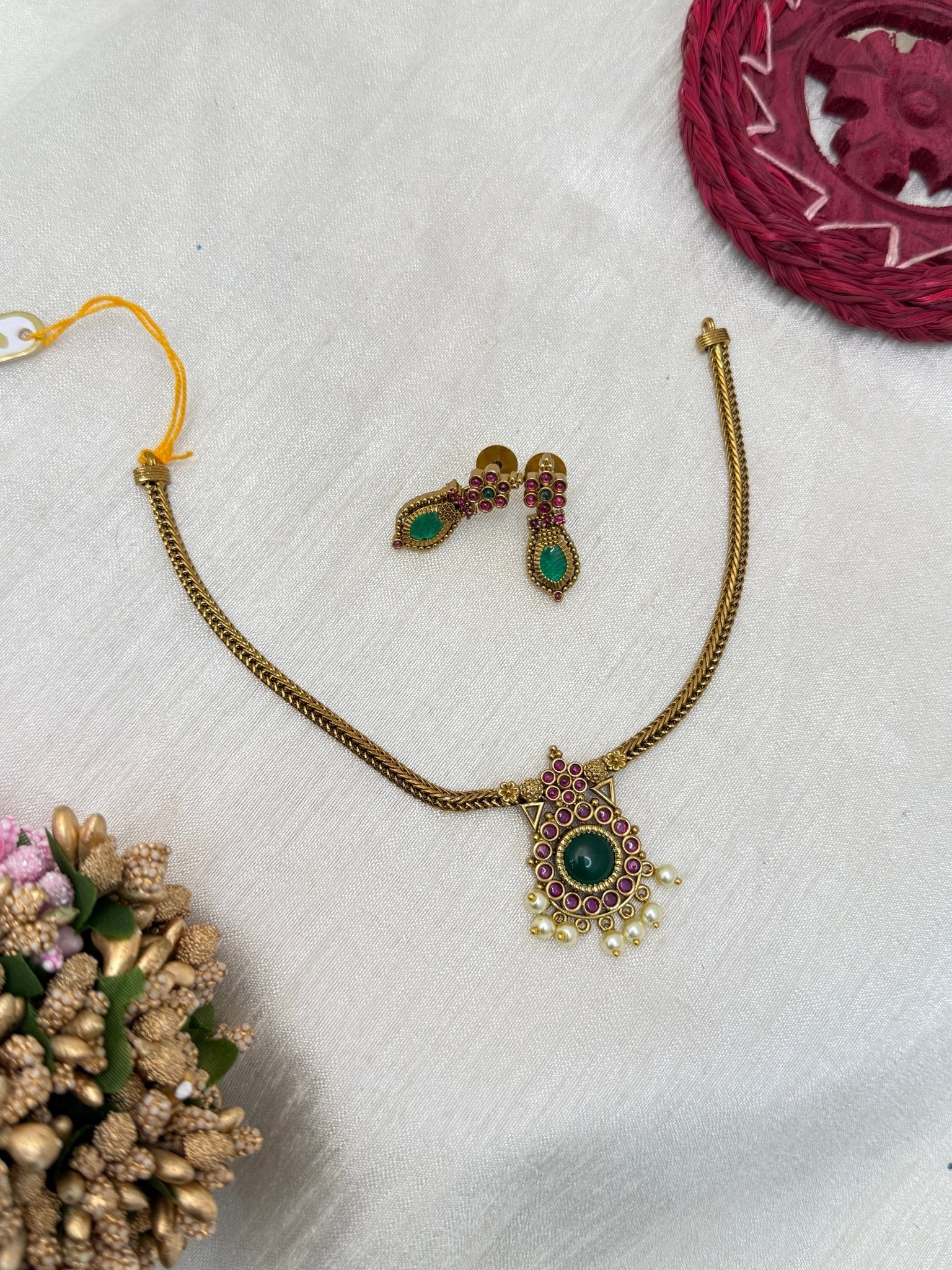Antique Necklace Set 0736 - Mahilas