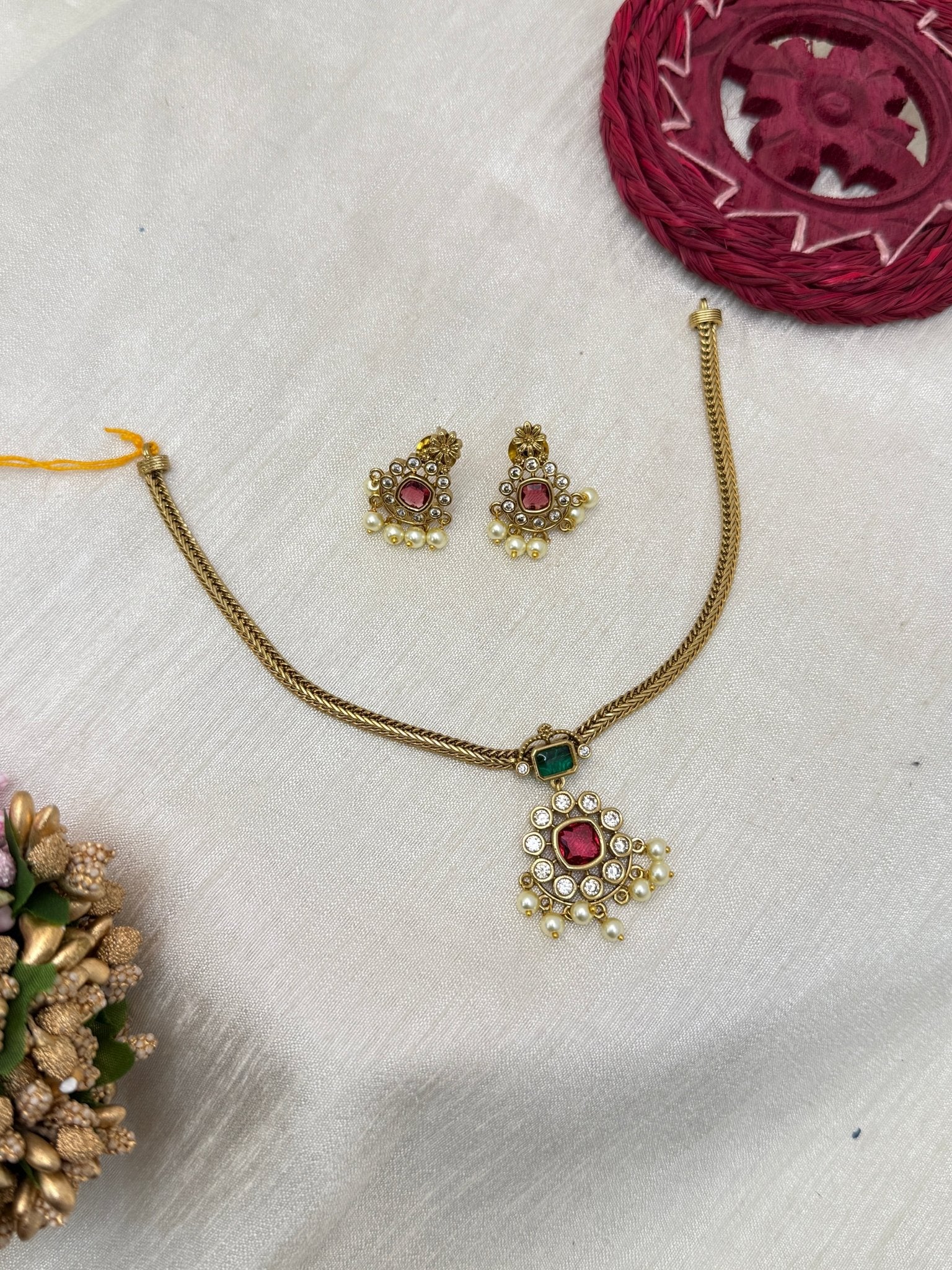 Antique Necklace Set 0737 - Mahilas