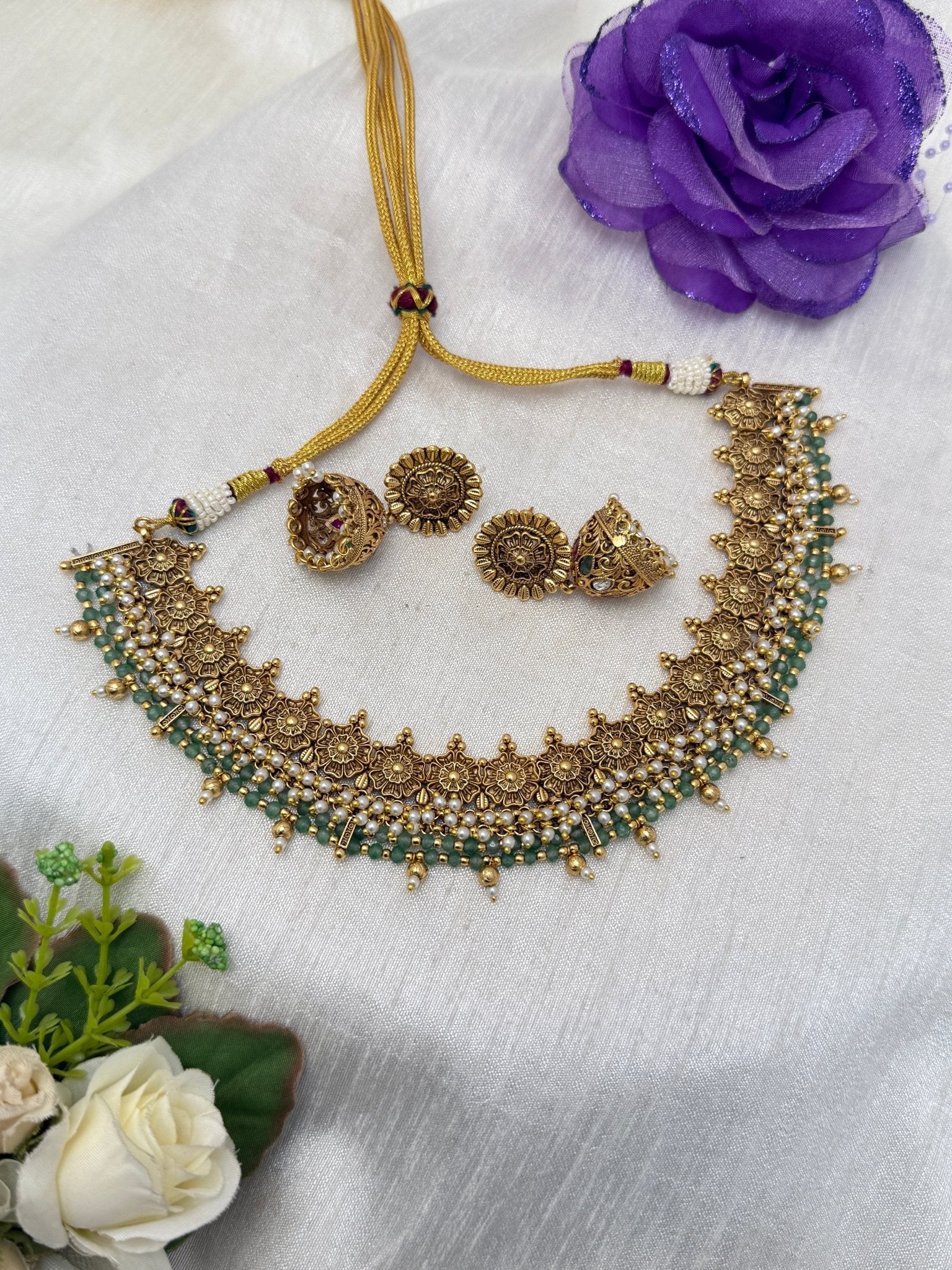 Antique Necklace Set 0778 - Mahilas