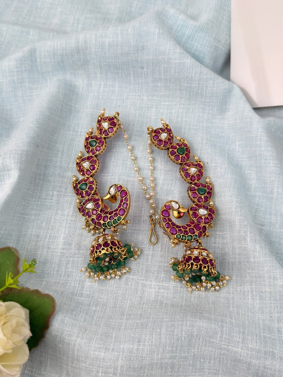 Antique Peacock Earrcuff Earrings| E0700 - Mahilas