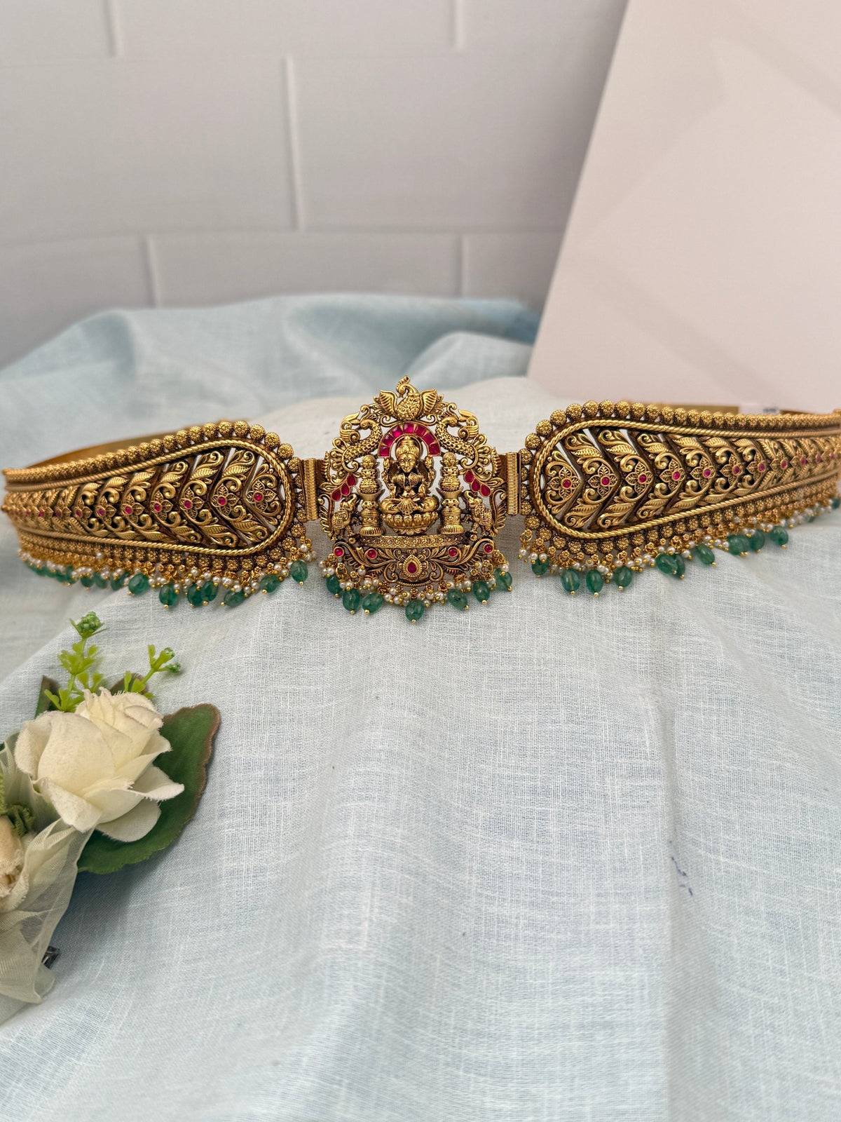 Antique Peacock Grand Vaddanam Kamarbandh | V0061 - Mahilas