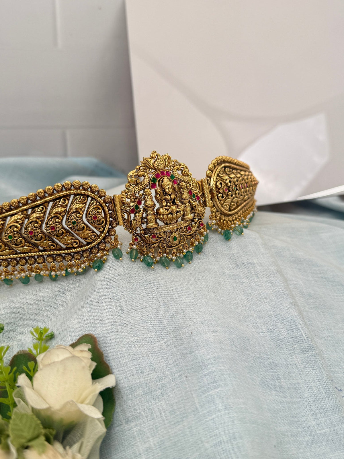 Antique Peacock Grand Vaddanam Kamarbandh | V0062 - Mahilas