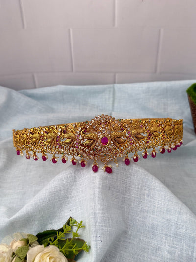 Antique Peacock Grand Vaddanam Kamarbandh | V0122 - Mahilas