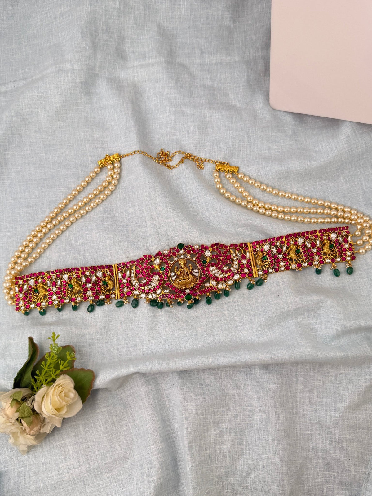Antique Peacock Lakshmi Grand Vaddanam Kamarbandh | V0081 - Mahilas
