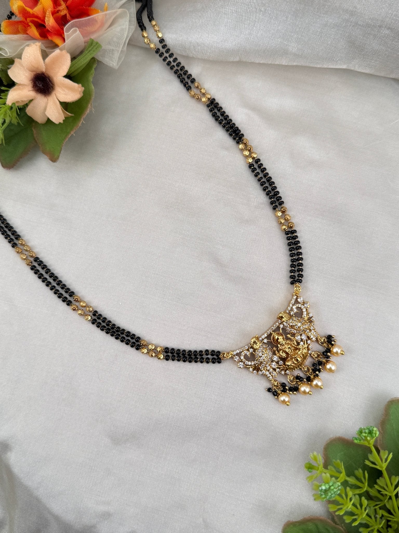 Antique Pendant Stone Mangalya Chain 575 - Mahilas