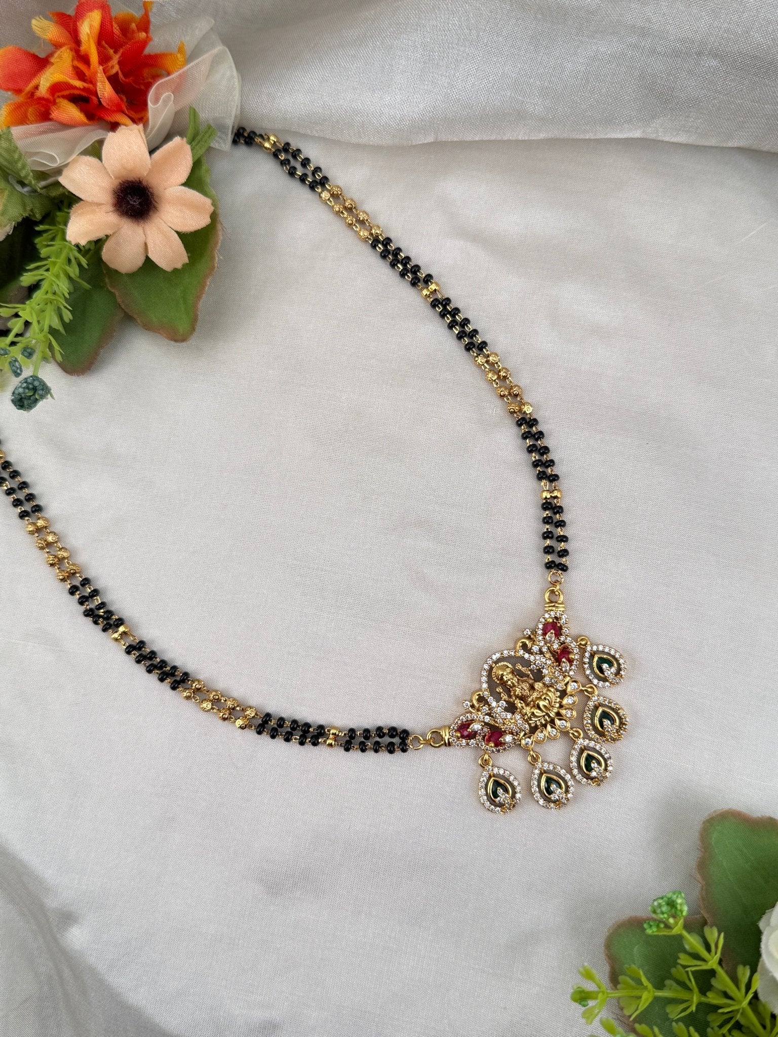 Antique Pendant Stone Mangalya Chain 576 - Mahilas